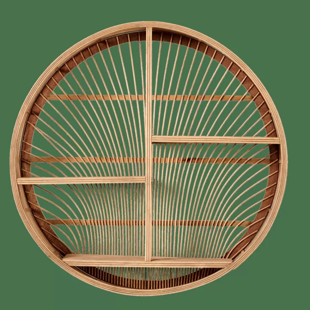CASA WAYI Scaffale Pensile Naturale- Scaffali Da Parete
