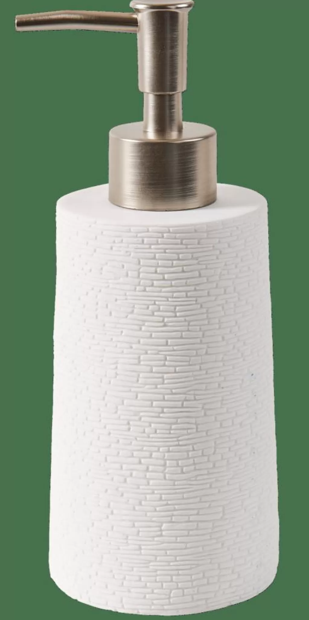 CASA WHITE ELEGANCE Dispenser Per Sapone Bianco, Argentato- Accessori Da Lavandino