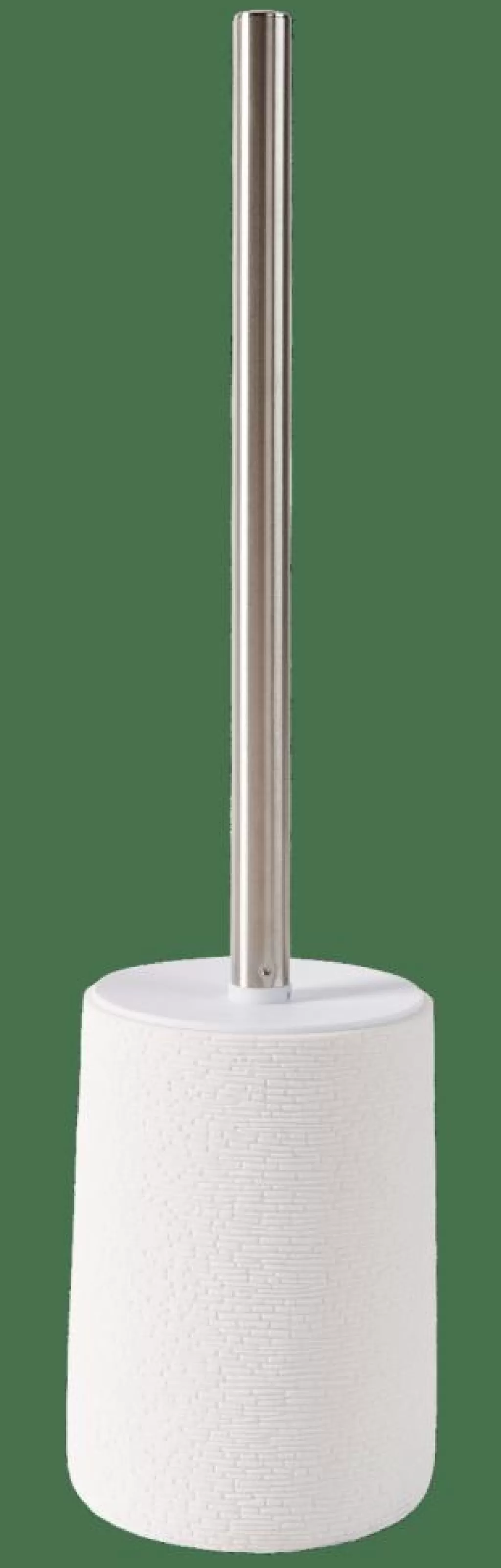 CASA WHITE ELEGANCE Scopino WC In Supporto Bianco, Argentato- Accessori Per Il Wc