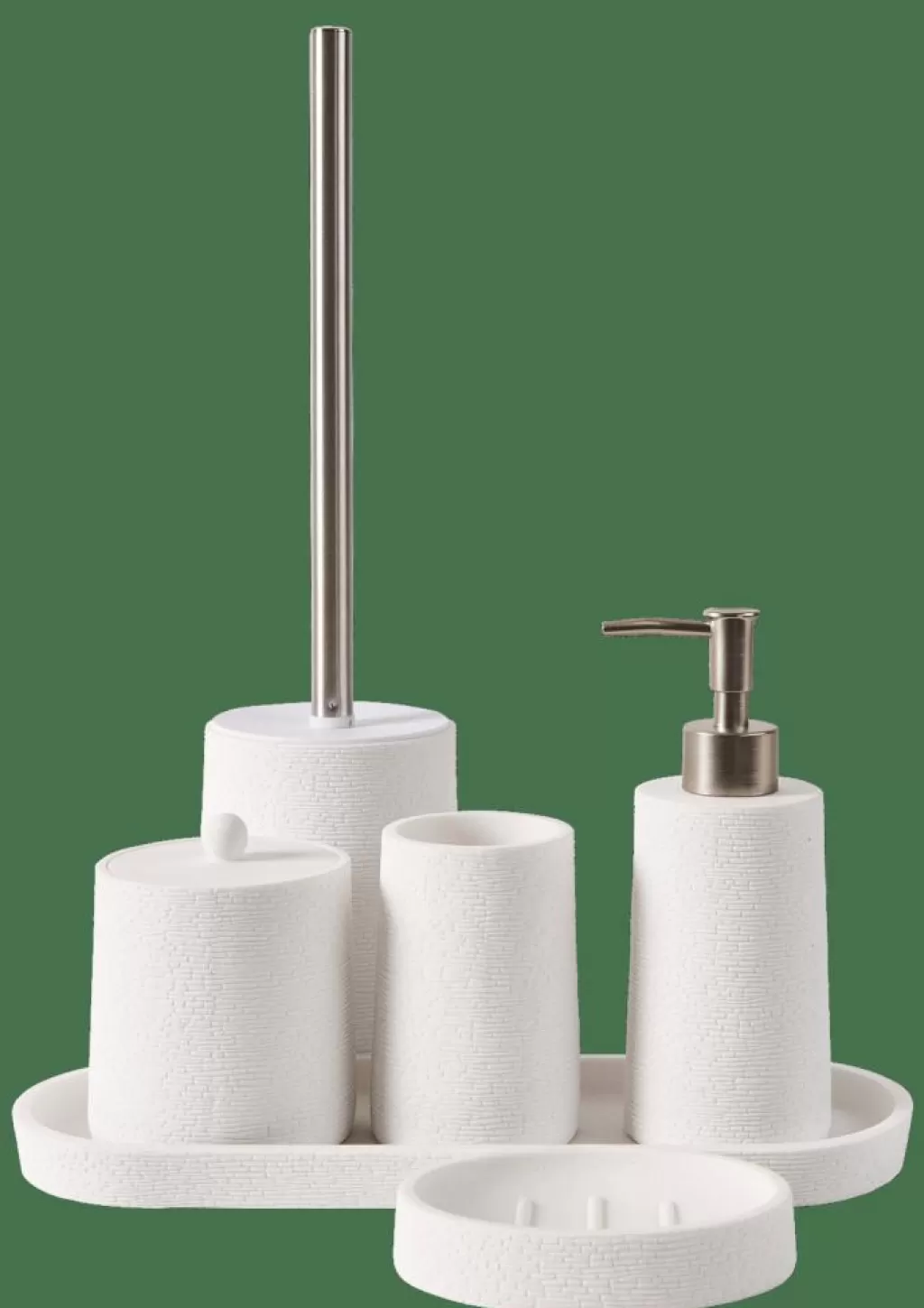 CASA WHITE ELEGANCE Scopino WC In Supporto Bianco, Argentato- Accessori Per Il Wc