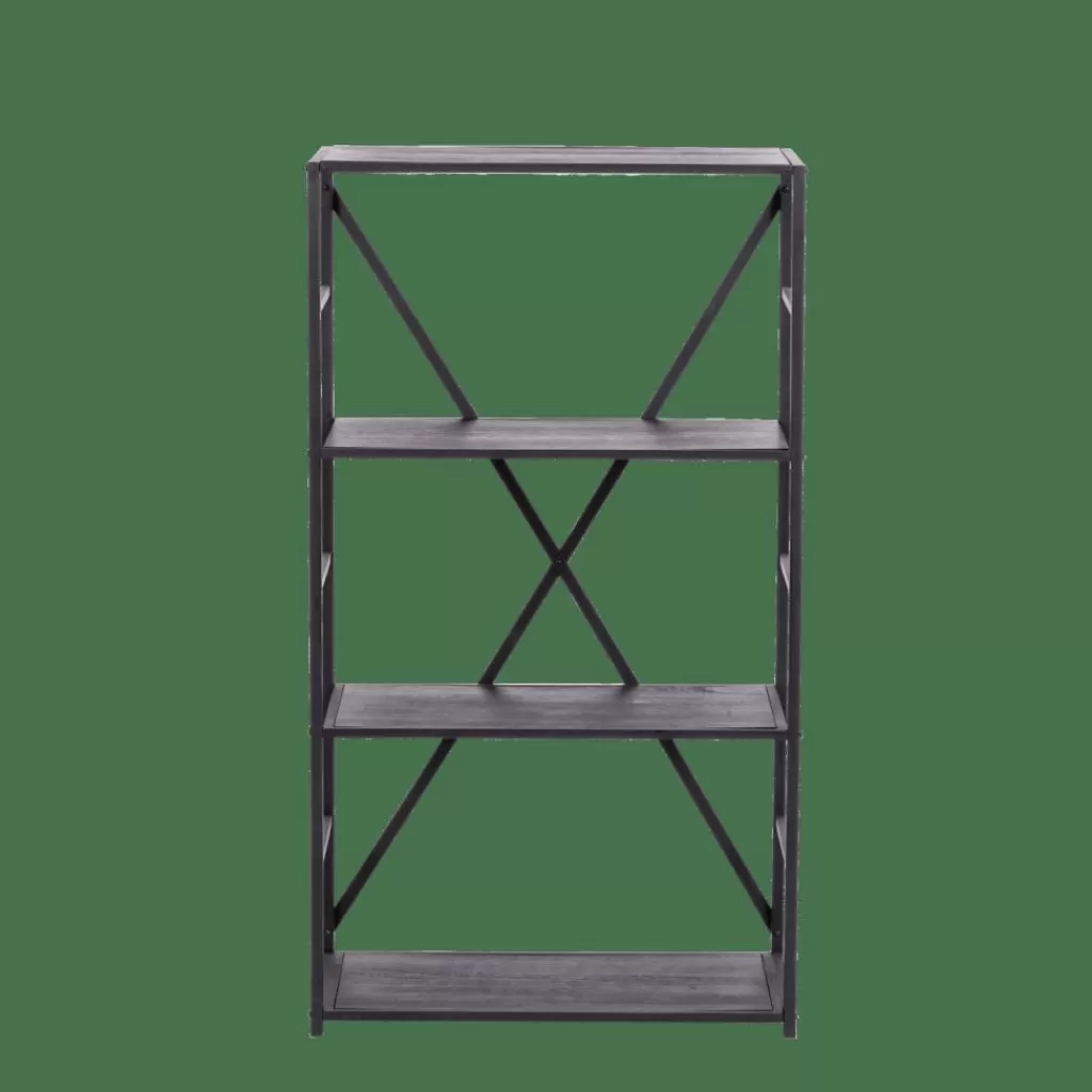 CASA XAVIER Scaffale Da Parete Nero- Portascarpe | Scaffali Da Parete