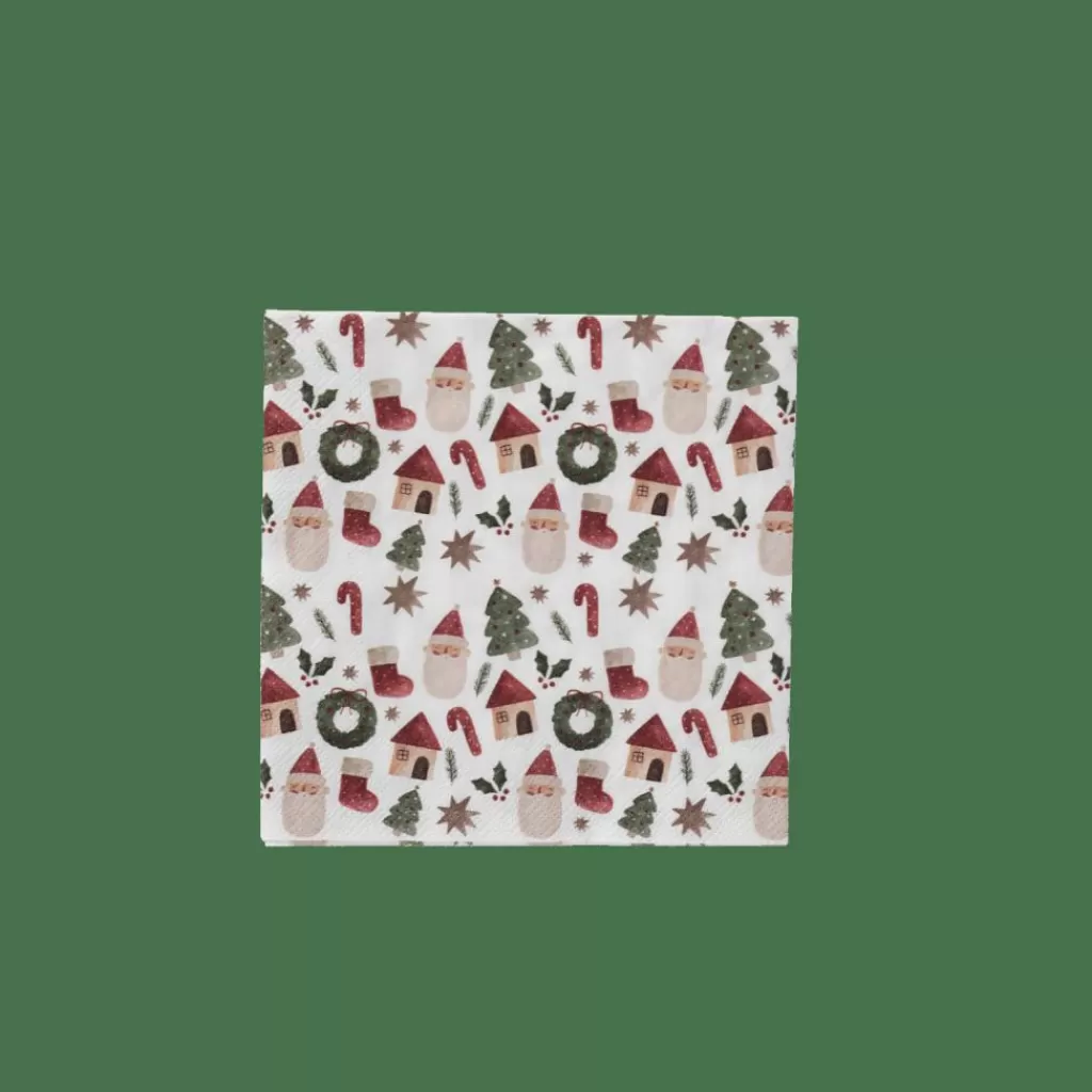 CASA X-MAS VIBE Set Di 20 Tovaglioli Multicolore- Tovaglioli